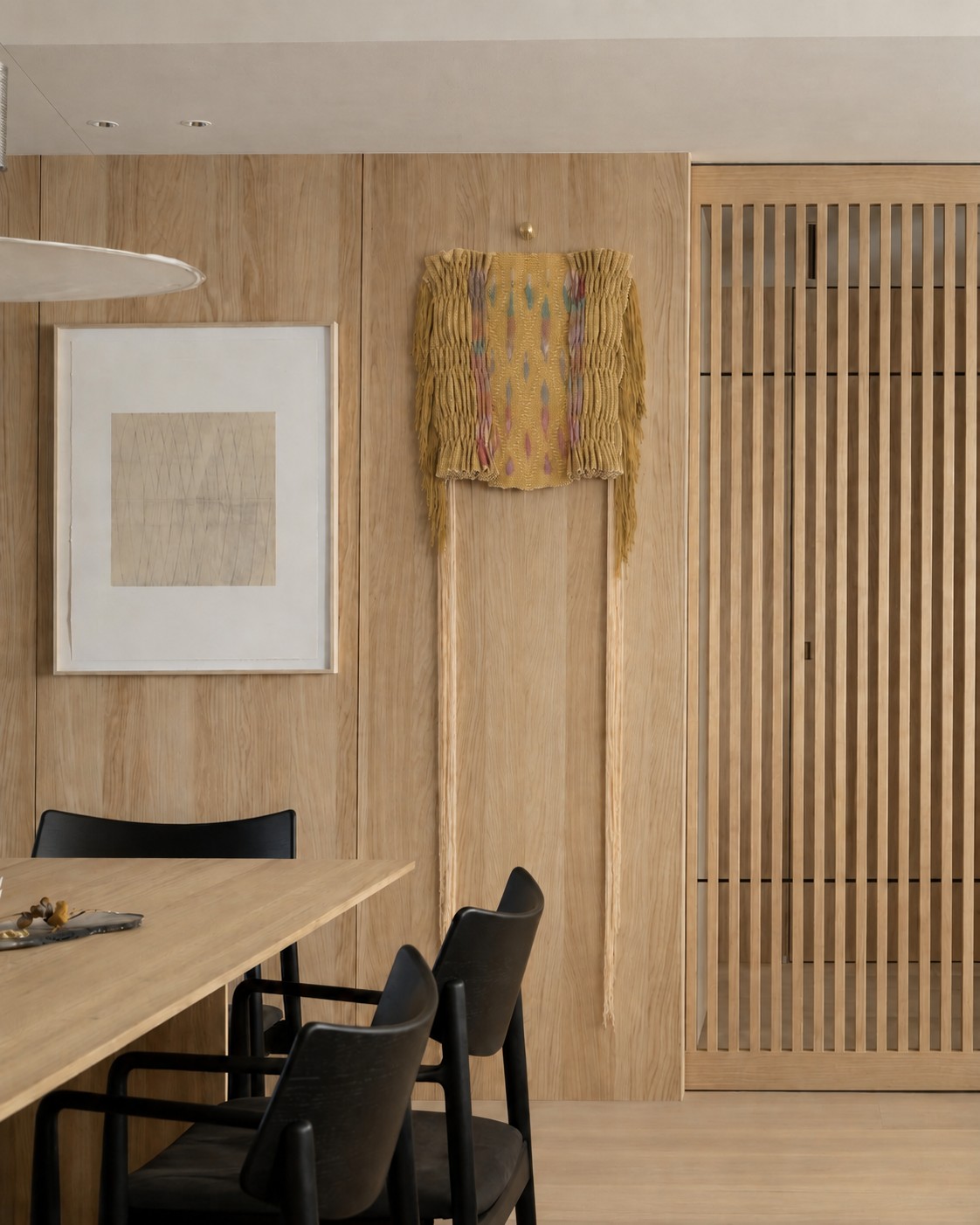 Pièce en situation, salle à manger bois