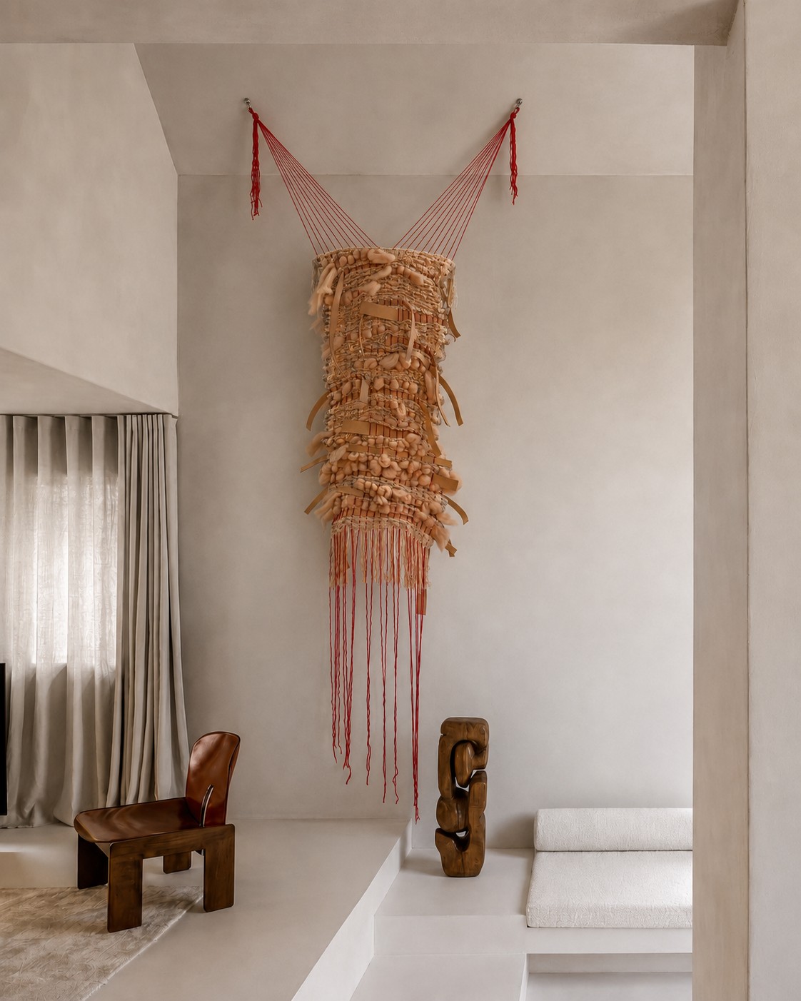 Pièce de Patricia Moreno installée dans un intérieur